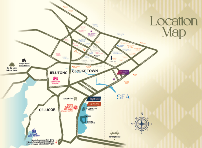 Keeperz Suite Location in Gelugor Waterfront