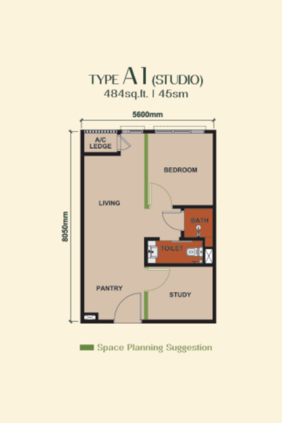 Keeperz Suite Floor Plan Type A