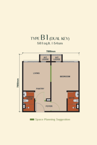 Keeperz Suite Floor Plan Type B